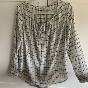 Black & White Long Sleeve Blouse